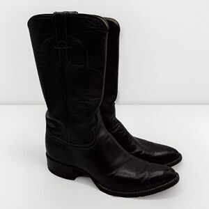 Justin Cowboy Boots Mens 8.5 Reddish Brown Style 1127‎ Western Leather